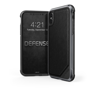 X-doria Apple iPhone X/iPhone XS Hard Case Defence Lux - 3X2C0597B | 6950941475532 Black Leather