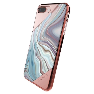 X-doria Apple iPhone 7 Plus/iPhone 8 Plus Hard Case Revel Lux - 3X184432A | 6950941456227 Rose Gold Swirls