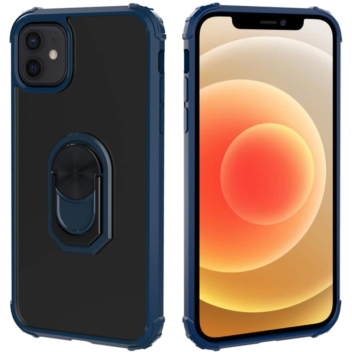 Livon RingShock Shield Case for iPhone 12 Mini - Navy Blue