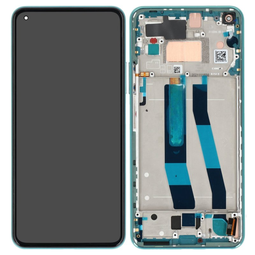 Xiaomi Mi 11 Lite 5G NE (2109119DG) LCD Display + Touchscreen + Frame - 56000Q0K9D00 - Green