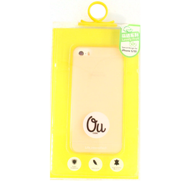 Oucase Apple iPhone 5S/iPhone 5G/iPhone SE TPU Case Lovely Fruit Series - Gold