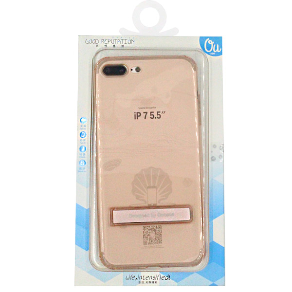 Oucase Apple iPhone 7 Plus/iPhone 8 Plus TPU Case Good Reputation Series - Rose Gold