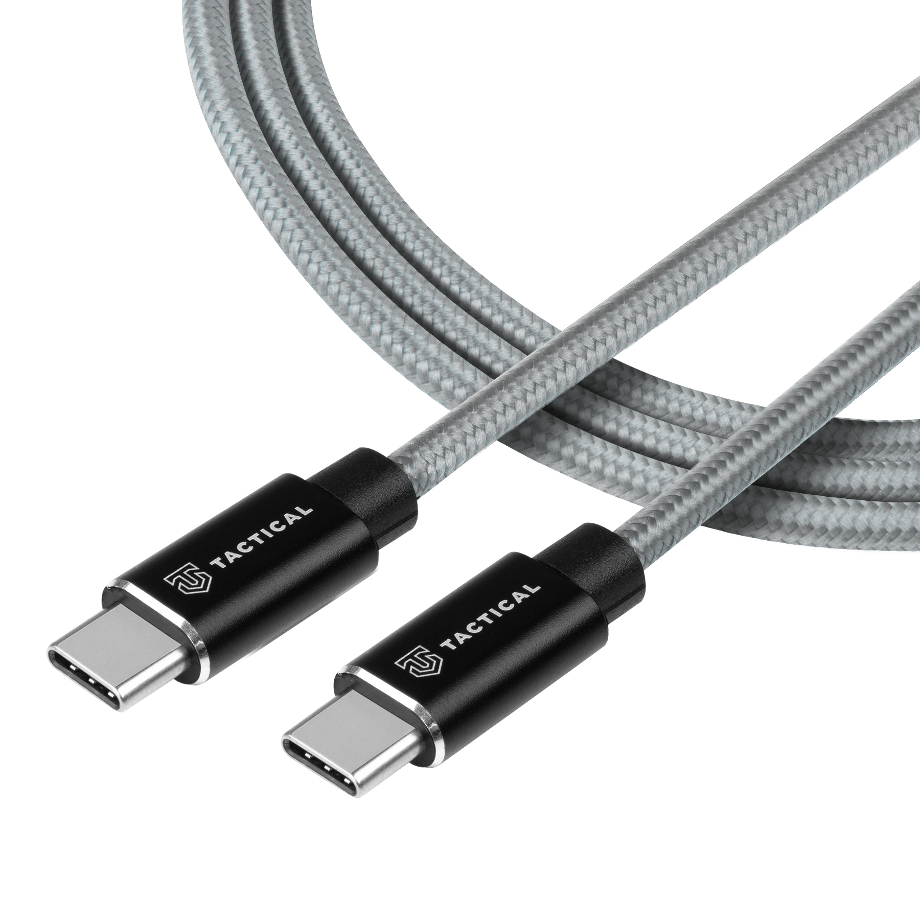 Tactical Fast Rope Kevlar Cable USB-C/USB-C 100W 20V/5 - 8596311153143 - 1m - Grey
