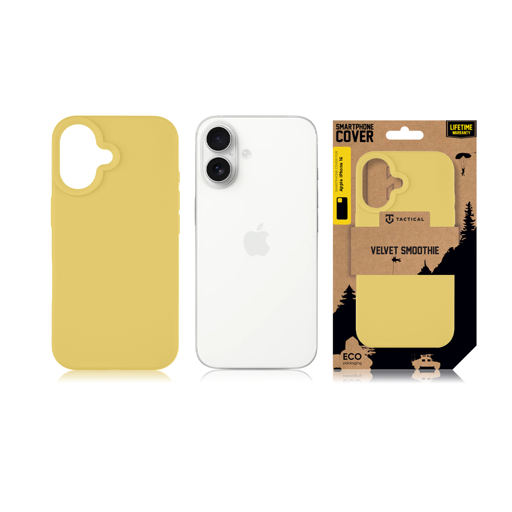 Tactical iPhone 16 Velvet Smoothie Cover - 8596311258503 - Banana