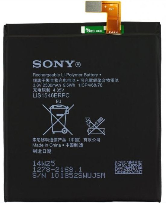 Sony Xperia T3 (D5102)/Xperia C3 (D2533) Battery LIS1546ERPC 2500 mAh 1278-2168 