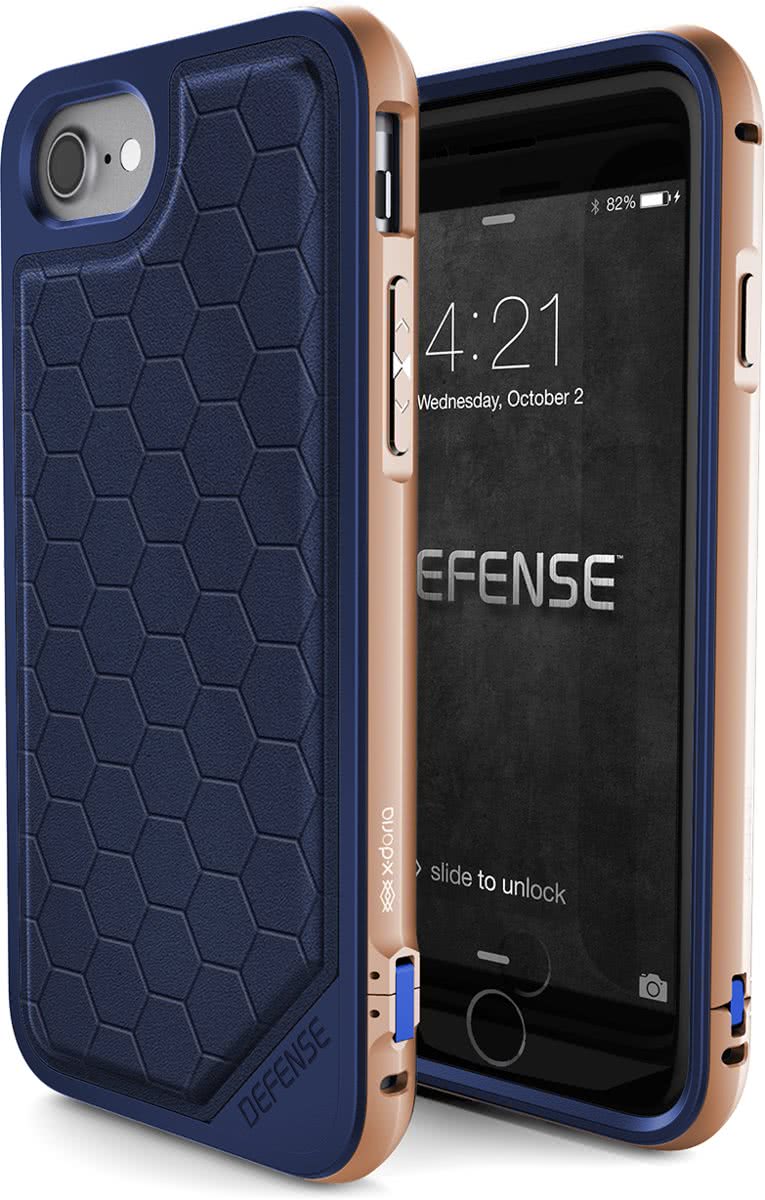 X-doria Apple iPhone 7/iPhone 8 Hard Case Defence Lux - 3X170106A | 6950941449366 Blue Gold