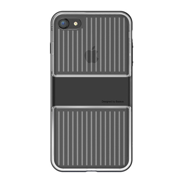 Baseus - Double Protection TPU Case for iPhone 7/8 - Black