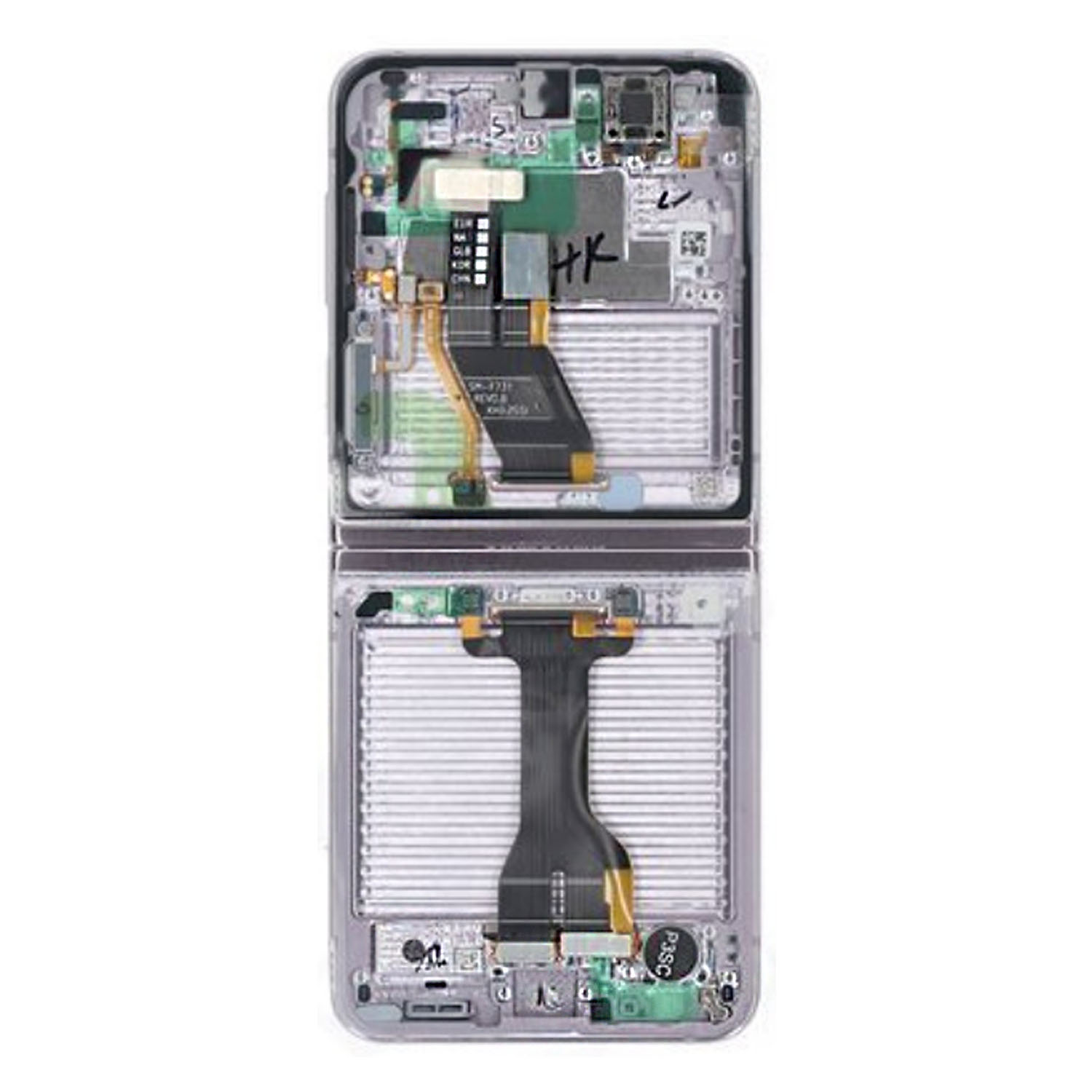 Samsung SM-F731B Galaxy Z Flip 5 LCD Display + Touchscreen + Frame - GH82-31827C/GH82-31828C - (Self-Assembled)  - Lavender