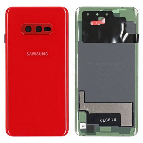 Samsung G970F Galaxy S10e Backcover + Camera Lens Red