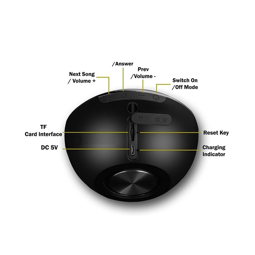 XO F7 -  Super Bowl Bluetooth Stereo - Black