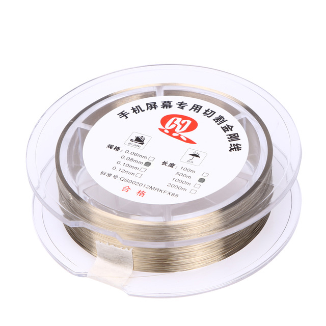 Refurbishing  Cutting Wire Gold Molybdenum - 0.10mm - 1000mtr 