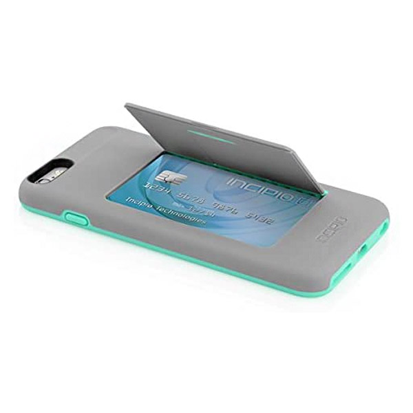  Incipio - iPhone 6 Plus/iPhone 6S Plus - Credit Card With Kick Stand Case - Gray