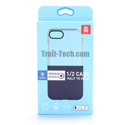 Baseus Apple iPhone 7 Half to Half Back Case ARAPIPH7P-RY15 Dark Blue