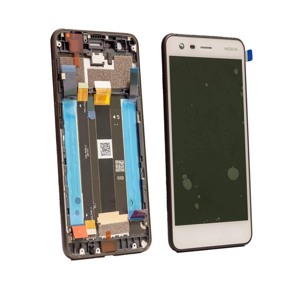 Nokia 2 (TA-1035) LCD Display + Touchscreen + Frame 20E1MWW0001 - White