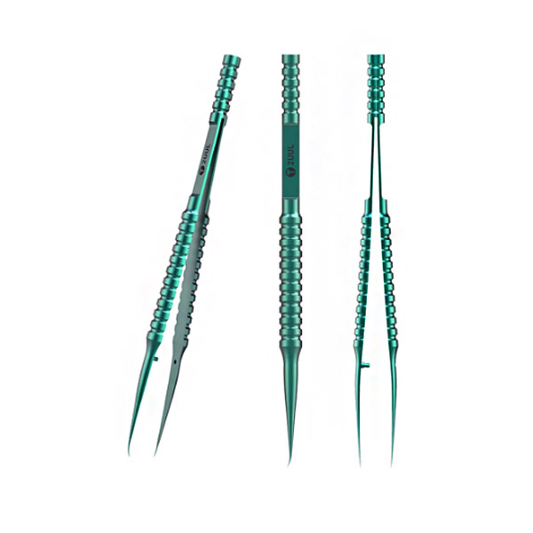 2UUL Ti01 - Curved Head Titanium Alloy Precision Tweezer For Micro-Soldering