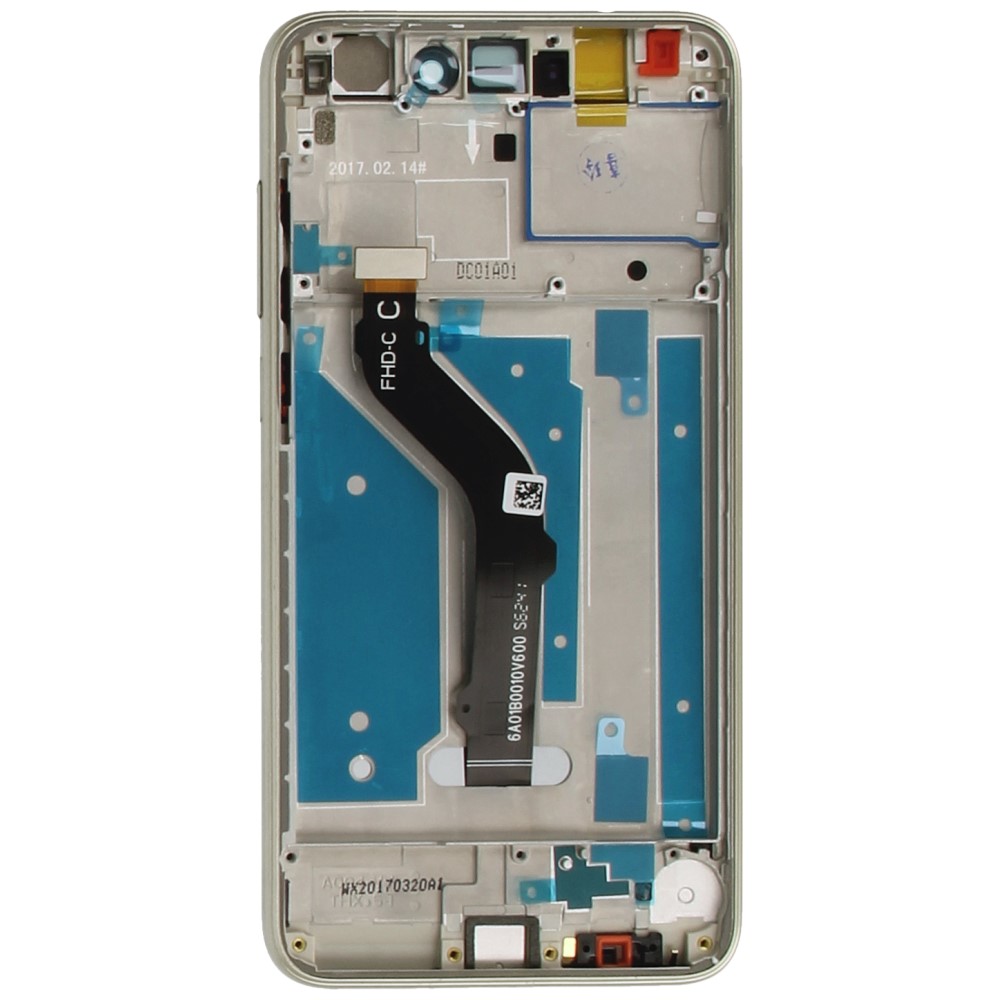 Huawei P8 Lite 2017 (PRA-LX1) LCD Display + Touchscreen + Frame 02351DLS Gold