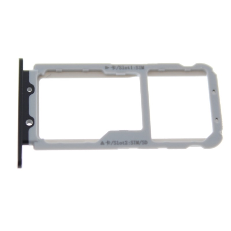 Huawei Honor View 10 (BKL-L09) Simcard holder + Memorycard Holder Black 51661GWF