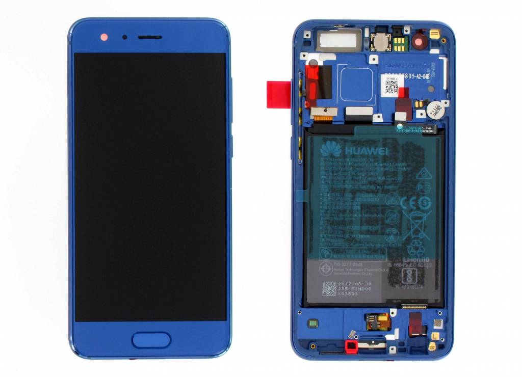 Huawei Honor 9 (STF-L09) LCD Display + Touchscreen + Frame Incl. Battery and Parts 02351LBV Blue