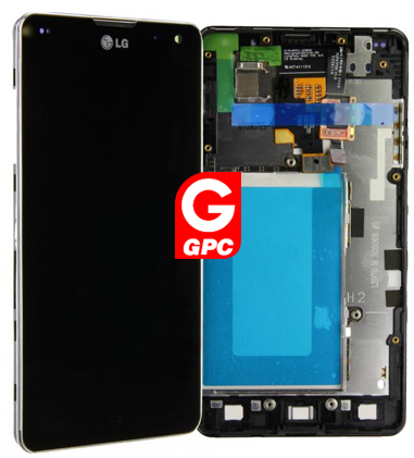 LG Optimus G (E975) LCD Display + Touchscreen + Frame  Black