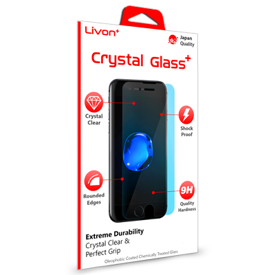 Livon Apple iPhone 7 Plus/iPhone 8 Plus Tempered Glass 3D Armor Black