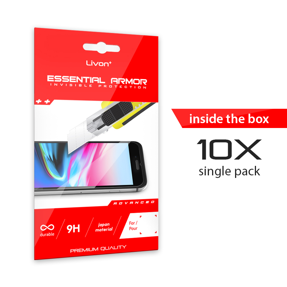 Livon Samsung SM-J400F Galaxy J4 (2018) Tempered Glass Bundle Pack 10 pieces 