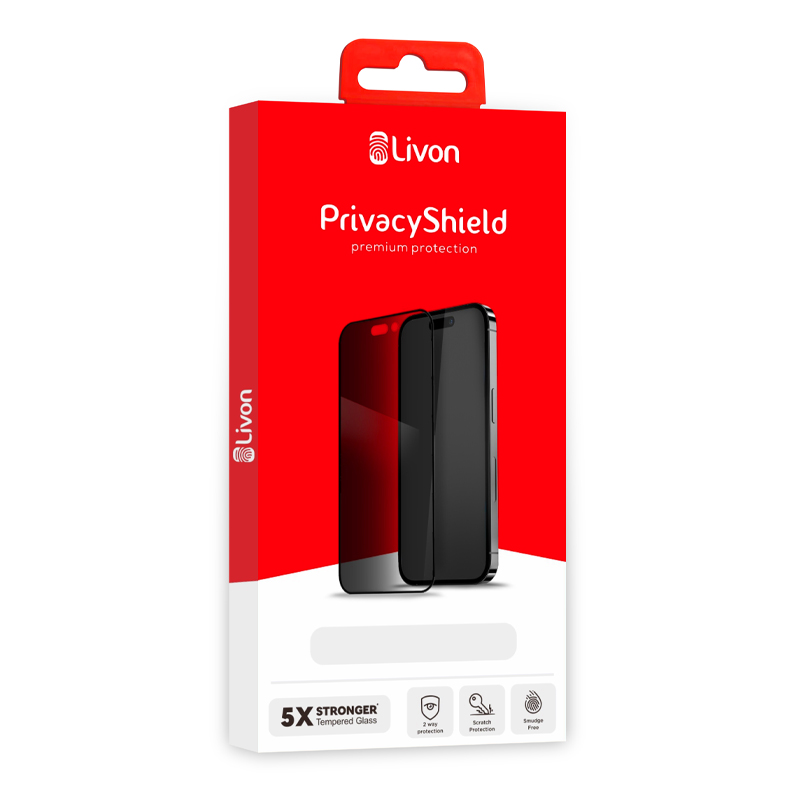 Livon iPhone 16e/iPhone 17e PrivacyShield - Black