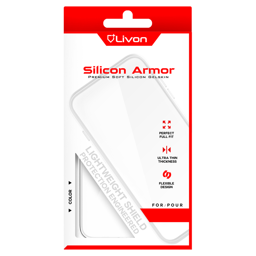 Livon  HTC U19e (2Q7A100) Silicon Armor - Clear