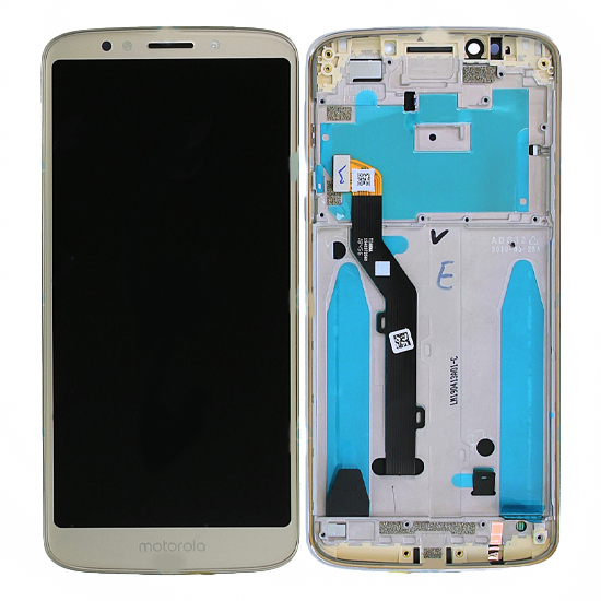 Motorola Moto G6 Play (XT1922) LCD Display + Touchscreen + Frame - 5D68C10051 - Gold