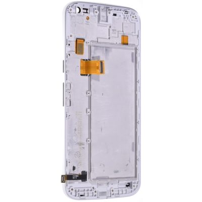 Motorola Moto G4 Plus (XT1644) LCD Display + Touchscreen + Frame  White