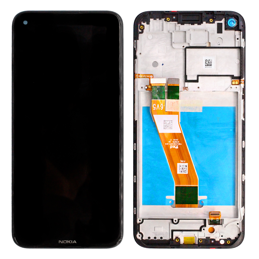 Nokia 3.4 (TA-1283; TA-1285; TA1288) LCD Display + Touchscreen + Frame - HQ3160AX36000 - Black