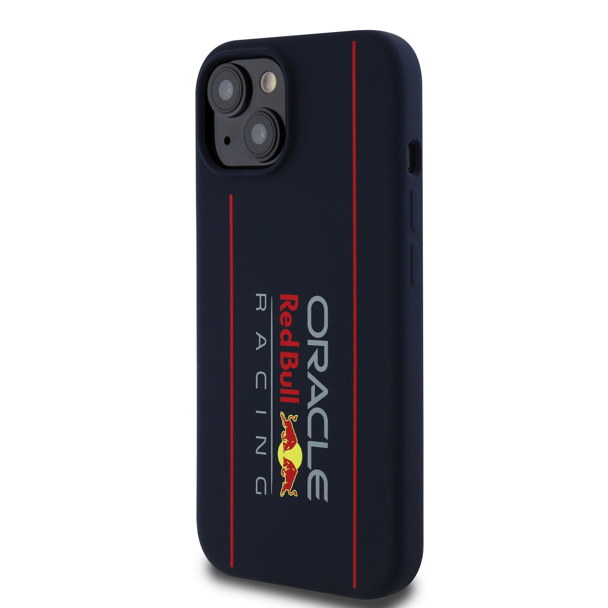 Red Bull iPhone 15 Pro MagSafe Liquid Silicon Case With Vertical Logo - 3666339369262 - Navy