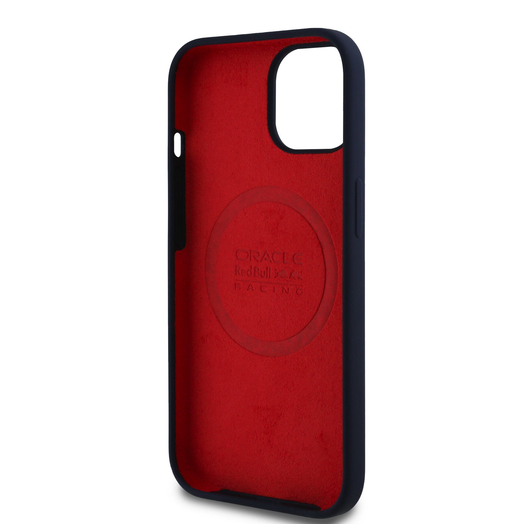 Red Bull iPhone 15 Pro MagSafe Liquid Silicon Case With Vertical Logo - 3666339369262 - Navy