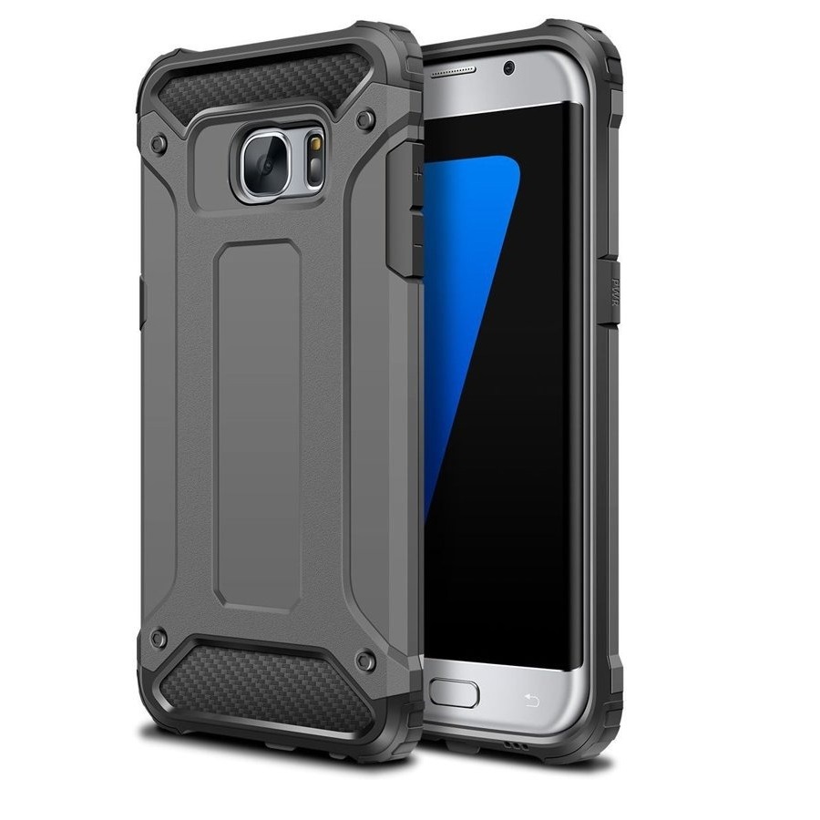 Samsung Fashion Case G935F Galaxy S7 Edge Hard Case - Super Defender Series - Grey