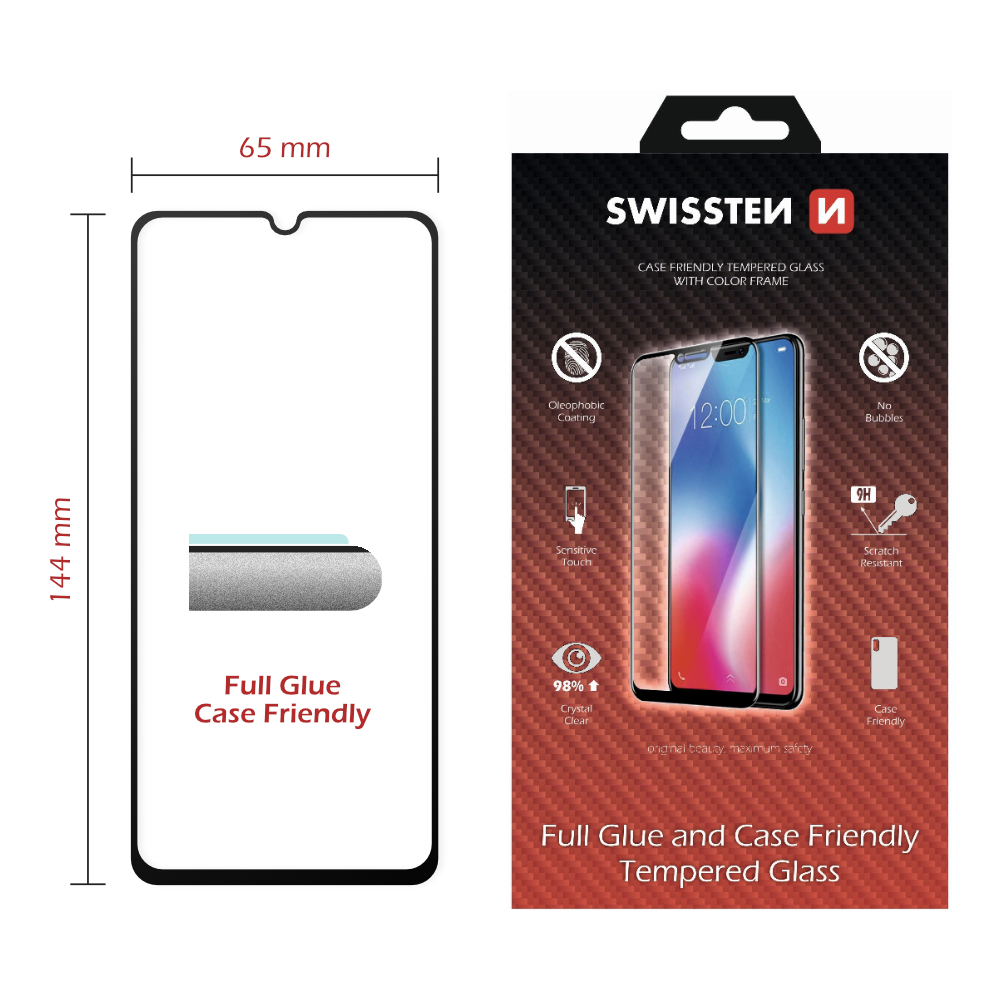 Swissten SM-S931B Galaxy S25 Tempered Glass - 54501870 - Full Glue - Black