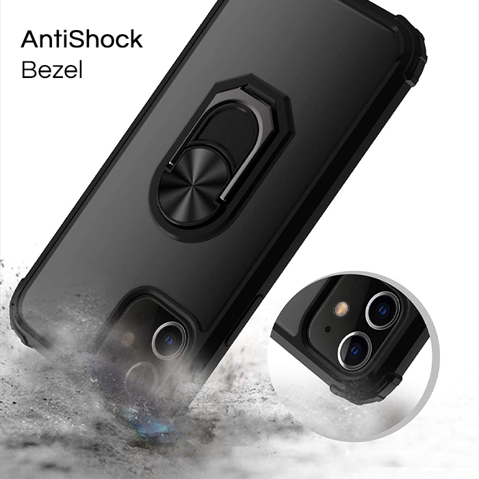Livon RingShock Shield Case for iPhone12 Pro Max - Navy Blue