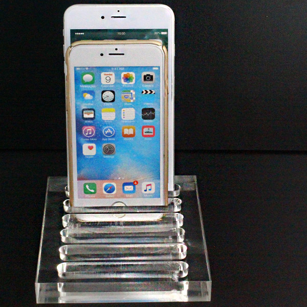Multi - Mobile Phone Holder - Mobile Cell Phone Display Stand - Clear 